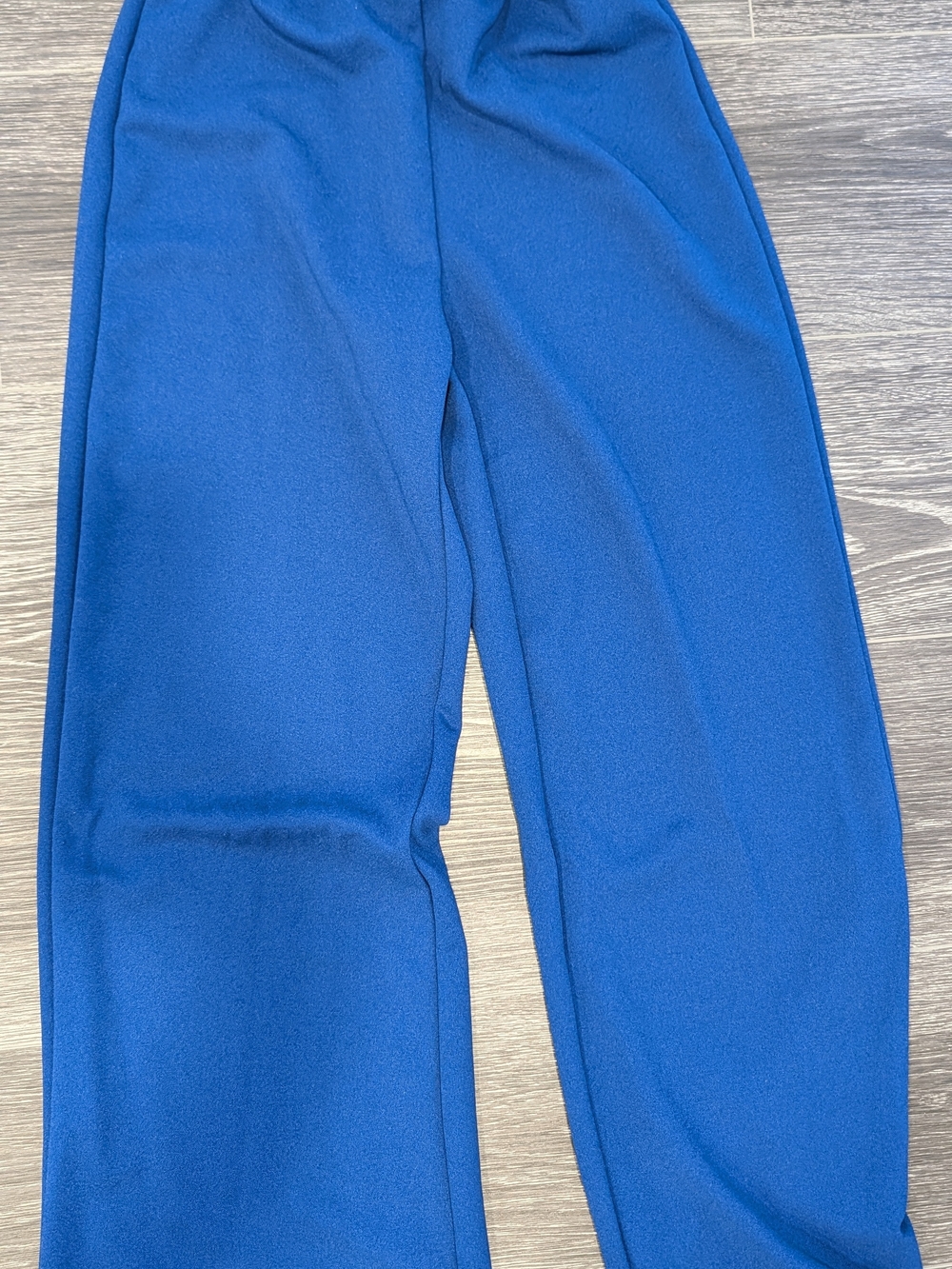 Women Electric Blue Wide Leg Track Pants